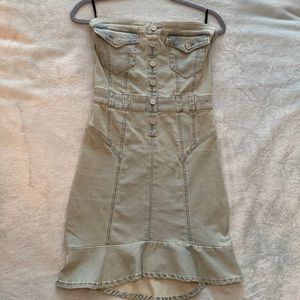 BEBE denim mini dress size 4.